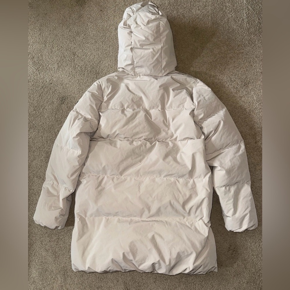 NWT Vuori Mammoth Down Parka Coat Puffer Jacket * Ecru Cream Bone * Extra Large - Picture 3 of 3